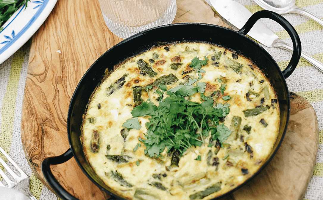 Frittata vom grünen Spargel
